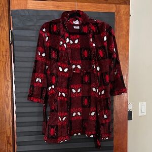 Spiderman Red and Black Kids Pajama Robe